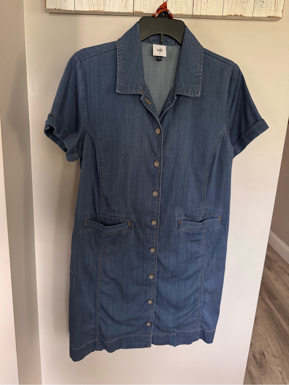 CAbi Piece of Cake Dress Denim